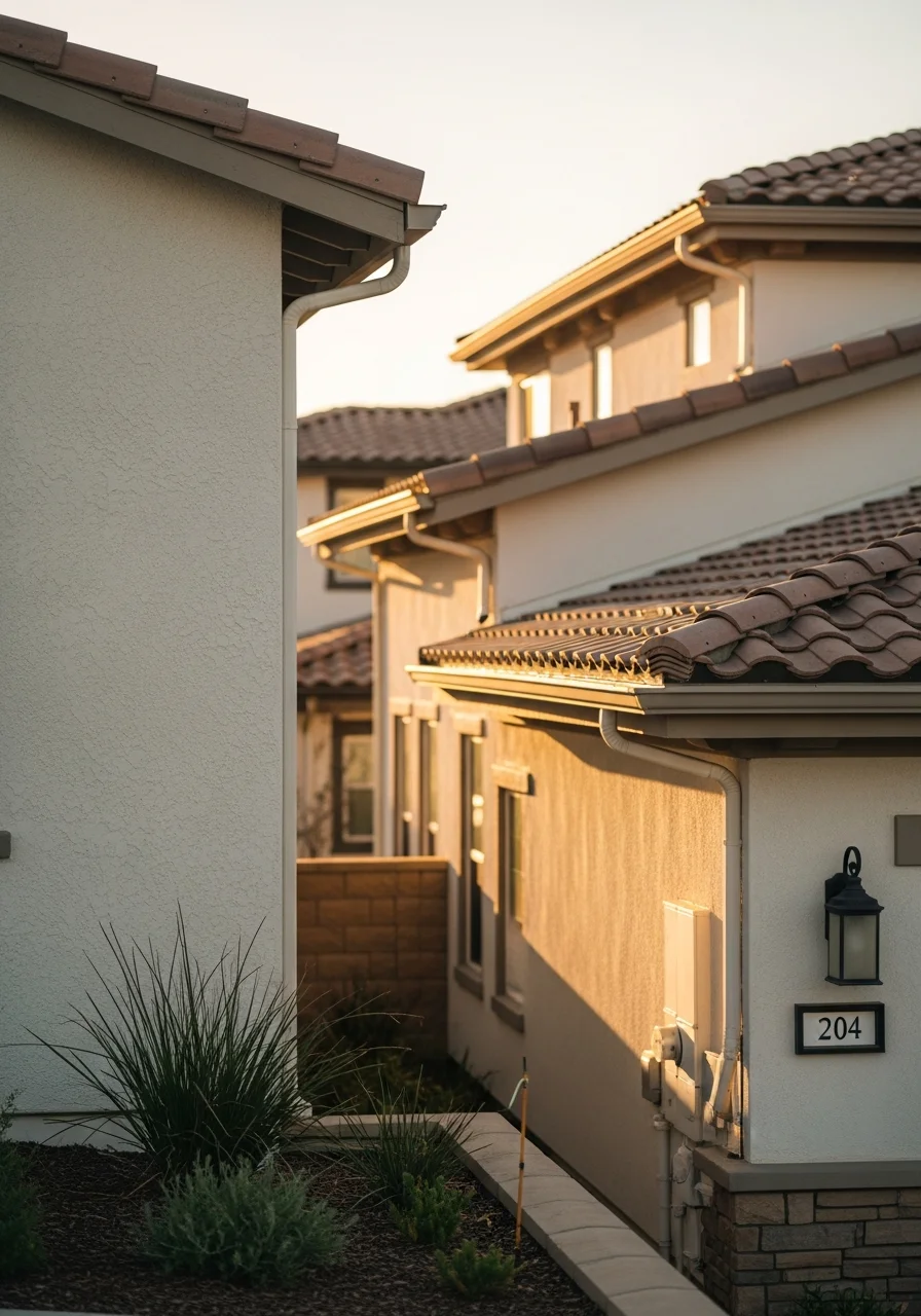 Central San Diego home with contemporary design and HOA-compliant exterior.