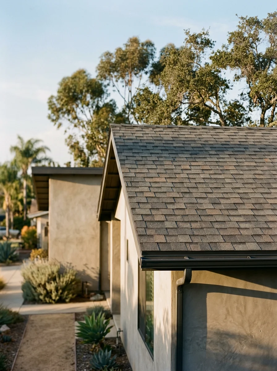 Modern residential home in Chula Vista with quality roofing and exterior finishes