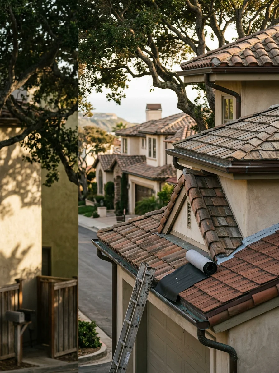 Del Mar Fairgrounds and racetrack with surrounding residential neighborhoods