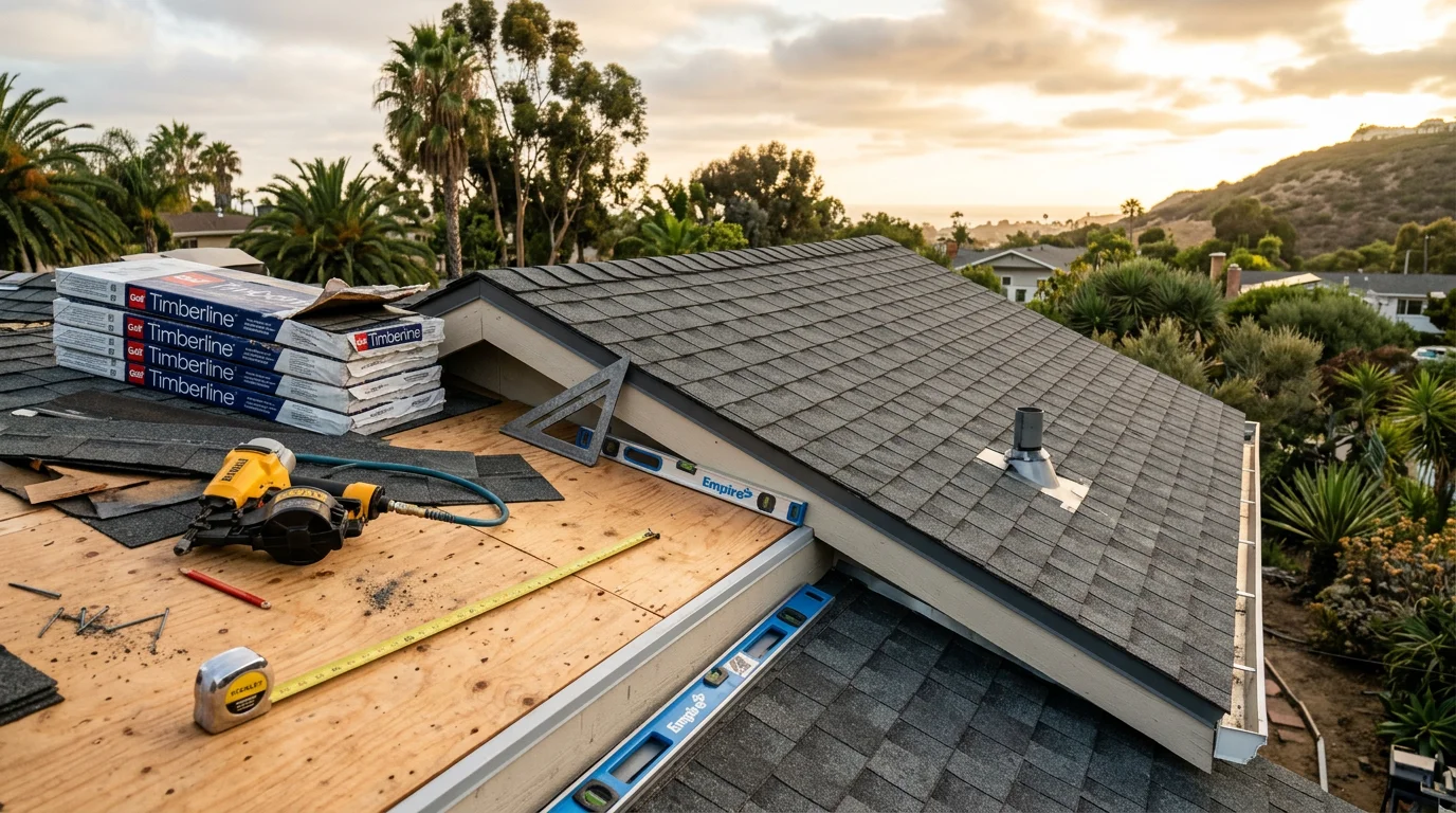 A completed residential general contracting project in San Diego showing a well-finished exterior with clean structural work. The home reflects quality craftsmanship suited to Southern California's varied coastal and inland conditions.